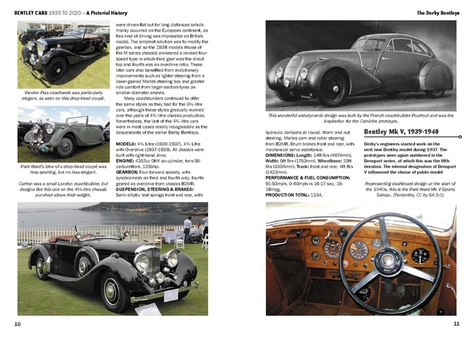 Bentley Cars 1933 to 2020 Turbo R Continental Mulsanne Brookland Azure book - Image 4 of 4