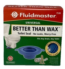 Fluidmaster 7530 Better Than Wax Toilet Seal Universal No Wax Ring NEW