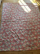 Vintage Quilt Hand Sewn Flowers 67x57