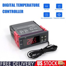 Digital Fahrenheit Controller Temperature AC110V Thermostat Control Relay Sensor
