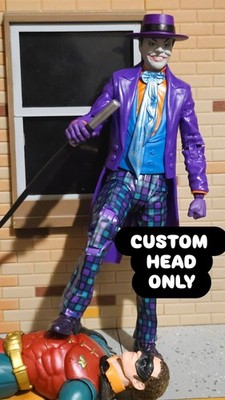 Custom Head  For Mcfarlane Batman 1989 Joker Nicholson