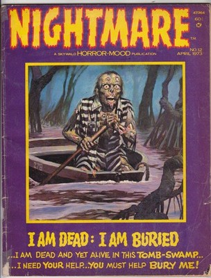 Nightmare #12, Skywald 1973, Edgar Allan Poe! Kiss of the Vampires! VG- 3.5