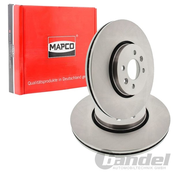 2X Mapco Bremsscheiben 300Mm BelÜFtet Vorne Passend FüR Renault Grand ScÉNic | 1-image