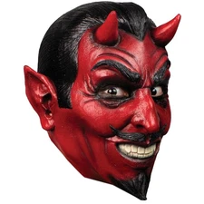Ghoulish Productions Classic Devil Head Mask Halloween Horror Cosplay