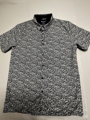 Costa Del Mar Men's Size L, Blue/White Waves, Short Sleeve Fishing Shirt