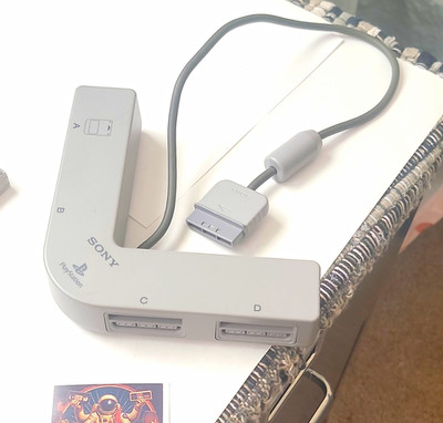 Genuine Vintage Sony PlayStation Multitap OEM Sony SCPH-1070 Great Shape Tested