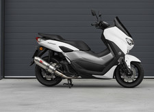 Edelstahl Turbo Kit G Max Sport Auspuff Yamaha N-Max NMax 125i 125 Auspuffanlage