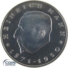 DDR 20 Mark Gedenkmünze 1971 Heinrich Mann 1871 - 1950