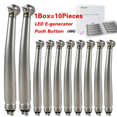 #ad #ad 10 NSK Style Dental E Generator LED 3 spray High Speed Handpiece 4 Hole Push $149.90