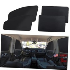 Car Window Shades - 4 Pcs Car Privacy Curtains - 100 Block Light Black-4PCS