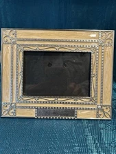 Things Remembered Swarovski Crystal Frame Cream Enamel 3.5x5 Rhinestone Elegant
