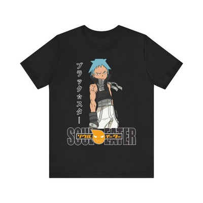 Anime Soul Eater Blackstar T Shirt Size S - 5Xl BLACK Size S - 5XL