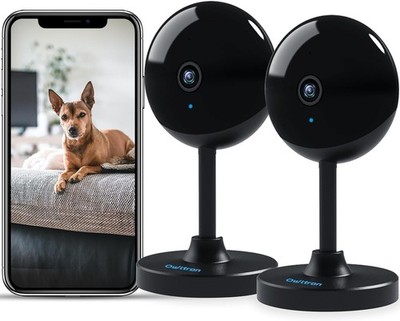 owltron 2K Innenkamera LF-C3t 2er Pack Heimkamera für Baby & Senioren schwarz