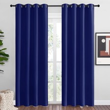 NICETOWN Navy Blue Blackout Curtains 86 55"W x 86"L Pack of 2 ,