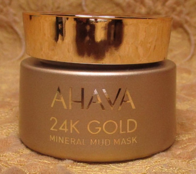 1.7oz. jar AHAVA 24k Gold Mineral Mud Mask Creme in box