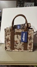 Wrangler Floral Canvas Mini Tote Southwestern Crossbody Purse Tan