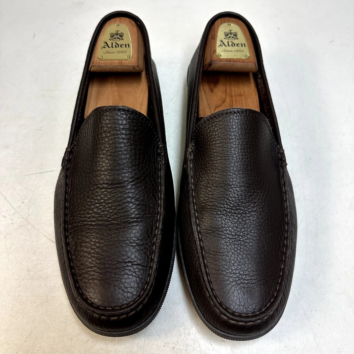 WORN TWICE Ralph Lauren Purple Label Driver Brown Pebbled Made in Italy 11.5 D EUC Ralph Lauren Purple Label Harold Driver Blackwatch  main image 4