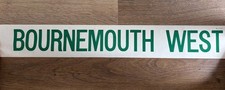 British Railways Southern Region -BOURNEMOUTH WEST -  Carriage Label - 1950/60s