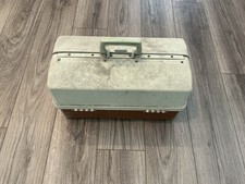 Large Vintage Plano 727 Fishing Tackle Box 3 Tier Storage