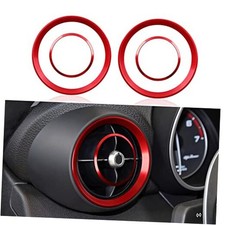 4PCS Car Air Vent Frame Trim AC Sticker Decals Aluminum Alloy Ac Trim, Front
