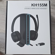 Yukigefe KH155M Stereo Wireless Headset Bluetooth USB-C Boom Mic Type-C Charging