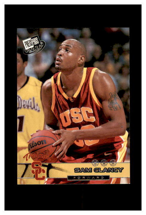 2002 Press Pass SILVER #6 Sam Clancy USC ROOKIE 