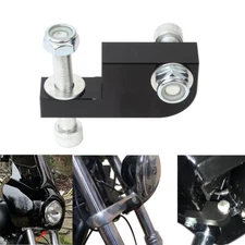 Black Fairing Headlight Extension Block Kit For Harley Dyna FXDL FXDF FXDB FXDWG