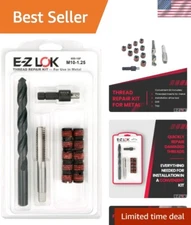 Efficient Thread Repair Kit for M10-1.25 with Carbon Steel Inserts & Tools