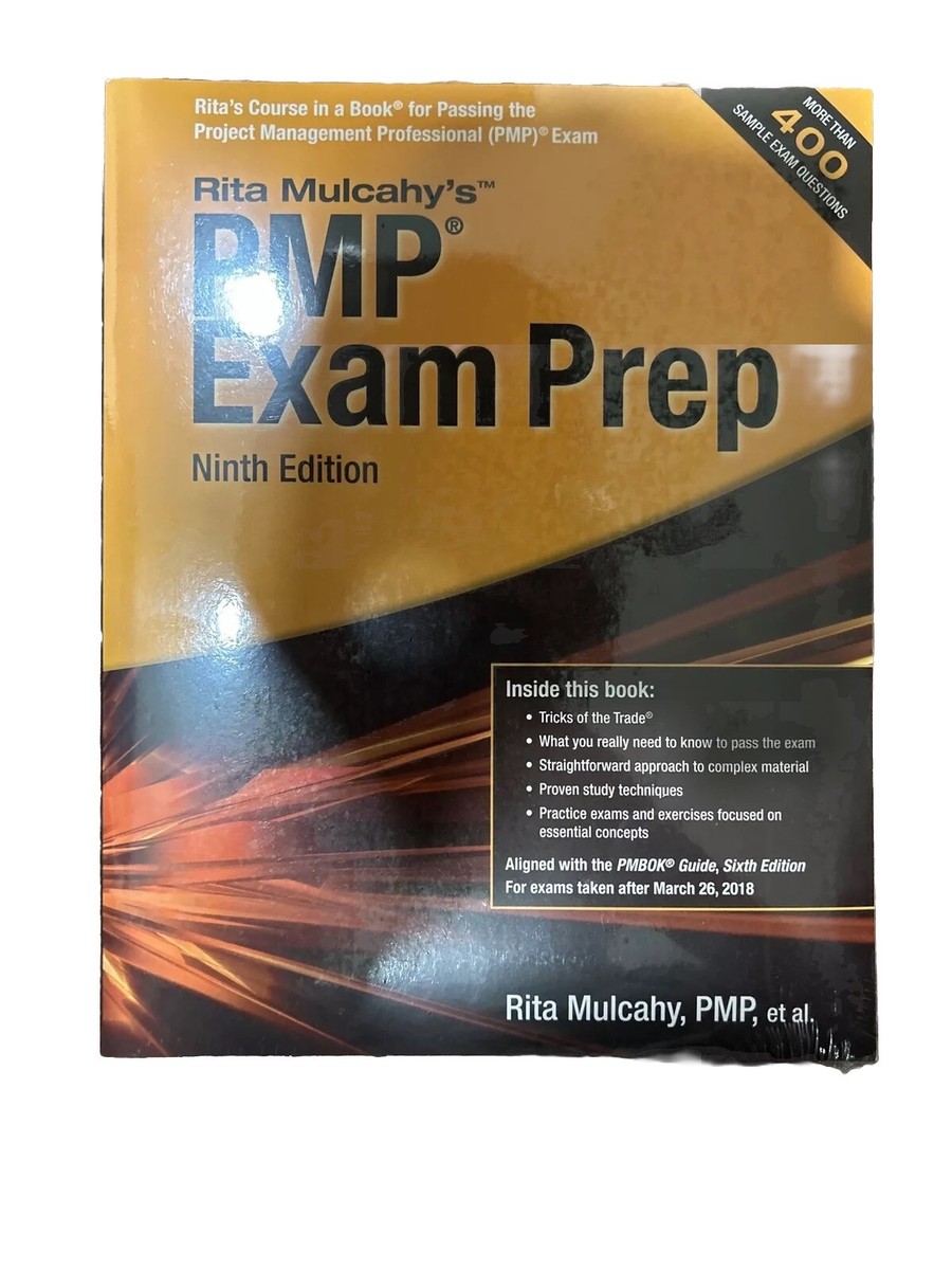 PMP Exam Prep by Rita Mulcahy (2018 9th Edition) 9781943704040| eBay