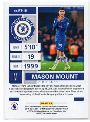 Mason Mount 2019 Chronicles Contenders Rookie Ticket Chelsea Man