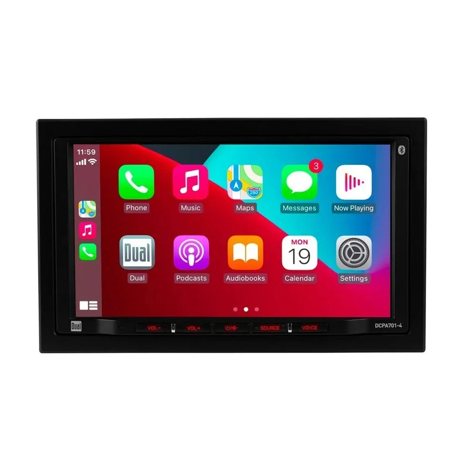 Dual DCPA701-4 7″ Double DIN Touchscreen Multimedia Receiver - Image 3 of 4
