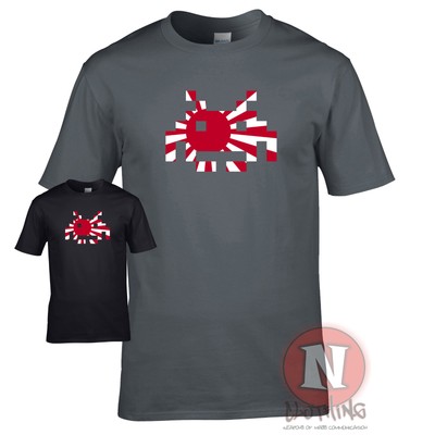 Space Invaders Japan Retro Gaming Atari T-Shirt Videospiele