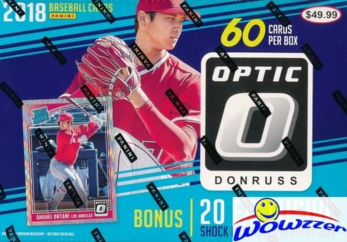 2018 Donruss Optic Baseball HUGE EXCLUSIVE 60 Cards MEGA Box-20 SHOCK PARALLELS!