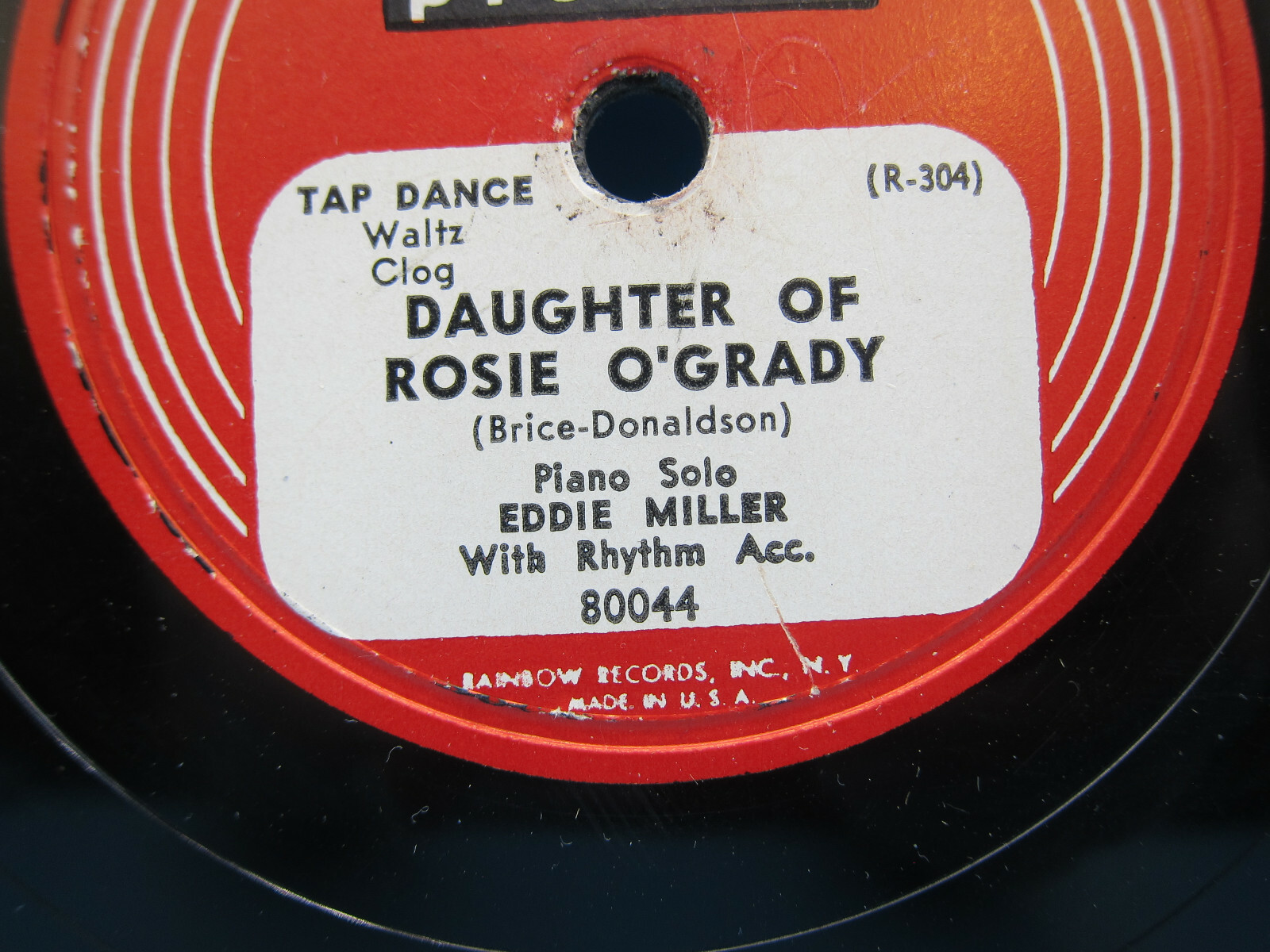 Eddie Miller - Under the Double Eagle & Daughter of Rosie O'Grady - 78 ...