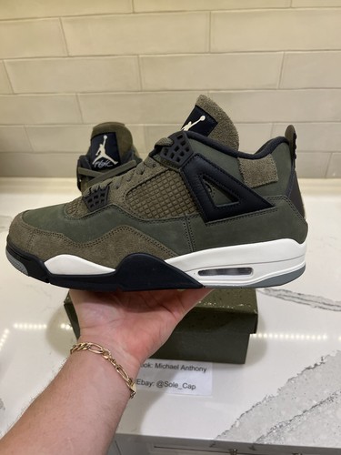 Talla 11 - Jordan 4 SE Retro Bajo Artesanal Oliva VNDS OG TODO 100% Auténtico - Imagen 4 de 10