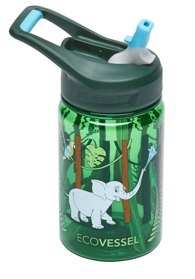 With Straw Leak Proof 12 Oz (jungle)