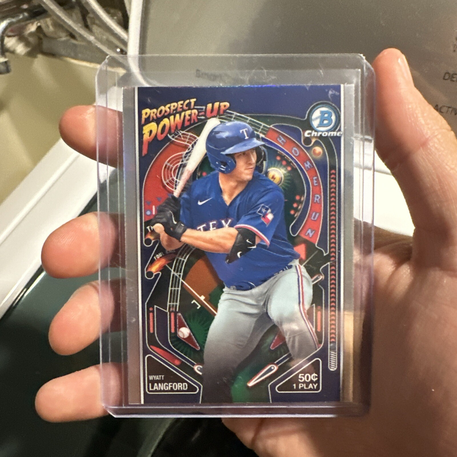 2024 Bowman Chrome Prospect Power-Up Wyatt Langford #PP-3