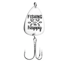 Fishing makes me HAPPY. Unique Fishing Gifts for Fishing enthusiasts and Anglers