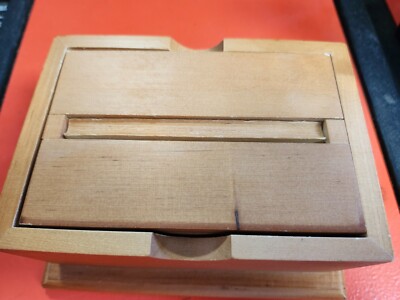 Wooden Cigarette Dispenser - “Surprise & Delight Magic “Wooden Box - NIB