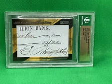 Eliphalet Remington 2009 Razor Cut SIGNED Auto w Beckett slab - Gun Pioneer