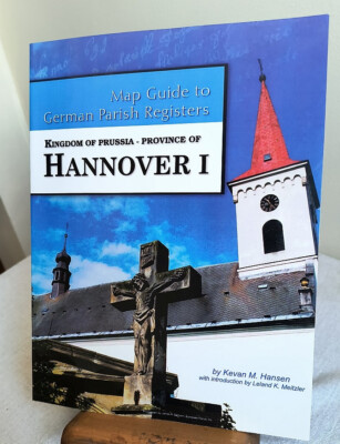 2010, Map Guide to German Parish Registers - Hannover, genealogy, nice