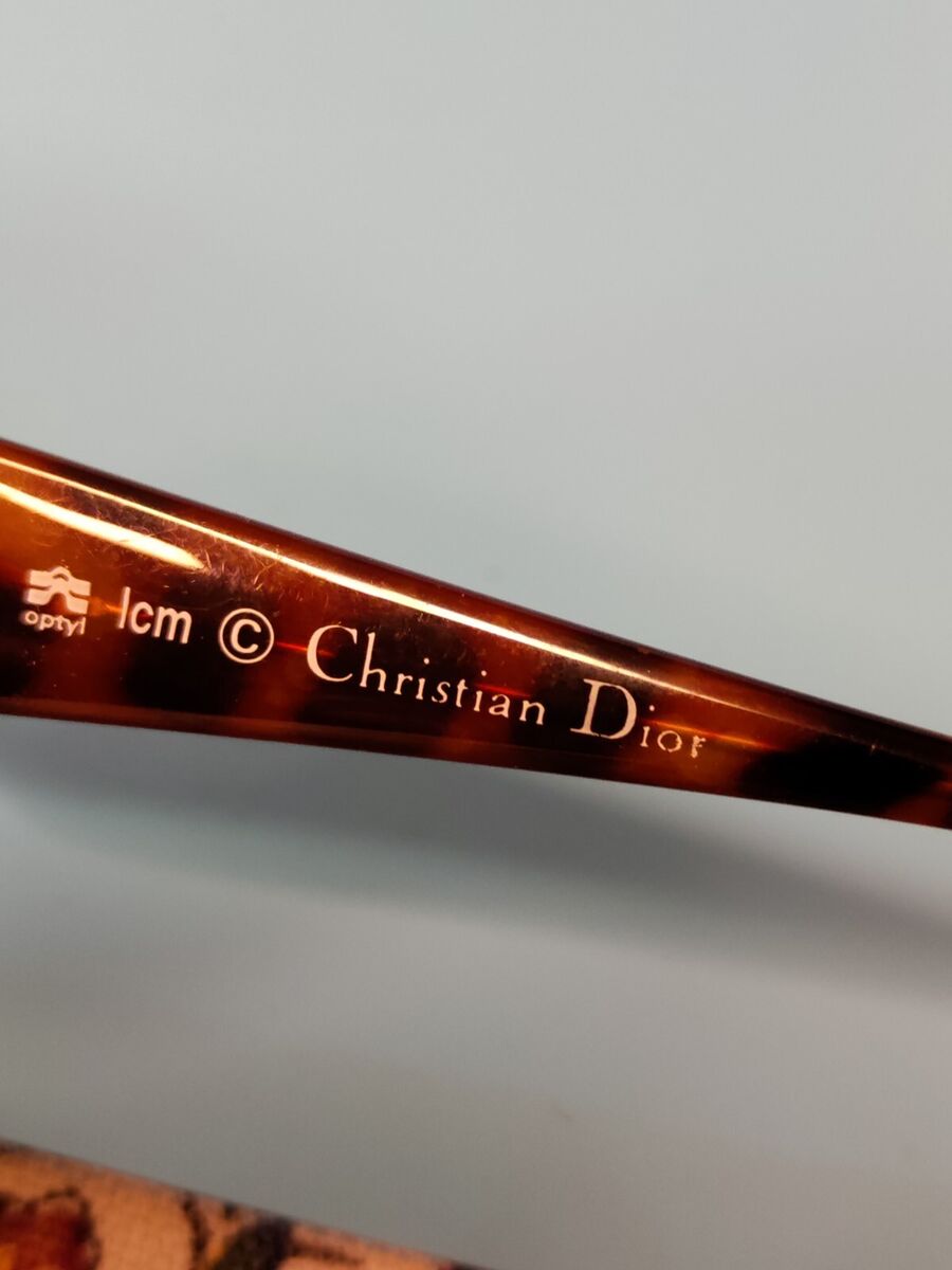VINTAGE CHRISTIAN DIOR 2851 BROWN RECTANGULAR SUNGLASSES VINTAGE CHRISTIAN DIOR 2851 BROWN RECTANGULAR SUNGLASSES