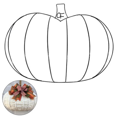 Pumpkin Wreath Form Metal Wire Frame for Fall Decor Halloween