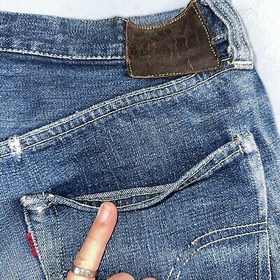 Vintage LEVIS 501XX Jeans Big E 1940s Redline Selvedge USA Vintage LEVIS 501XX Jeans Big E 1940s Redline Selvedge USA