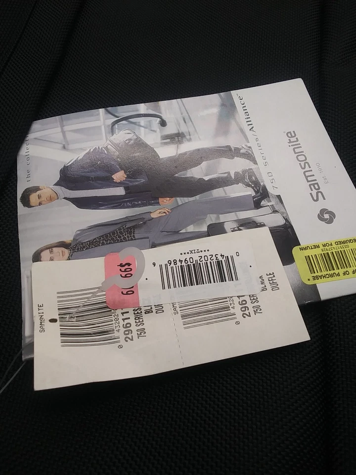 Equipaje de mano Samsonite negro de hombro Weekender 20" nuevo con etiquetas (BB) Foto 2 de 4