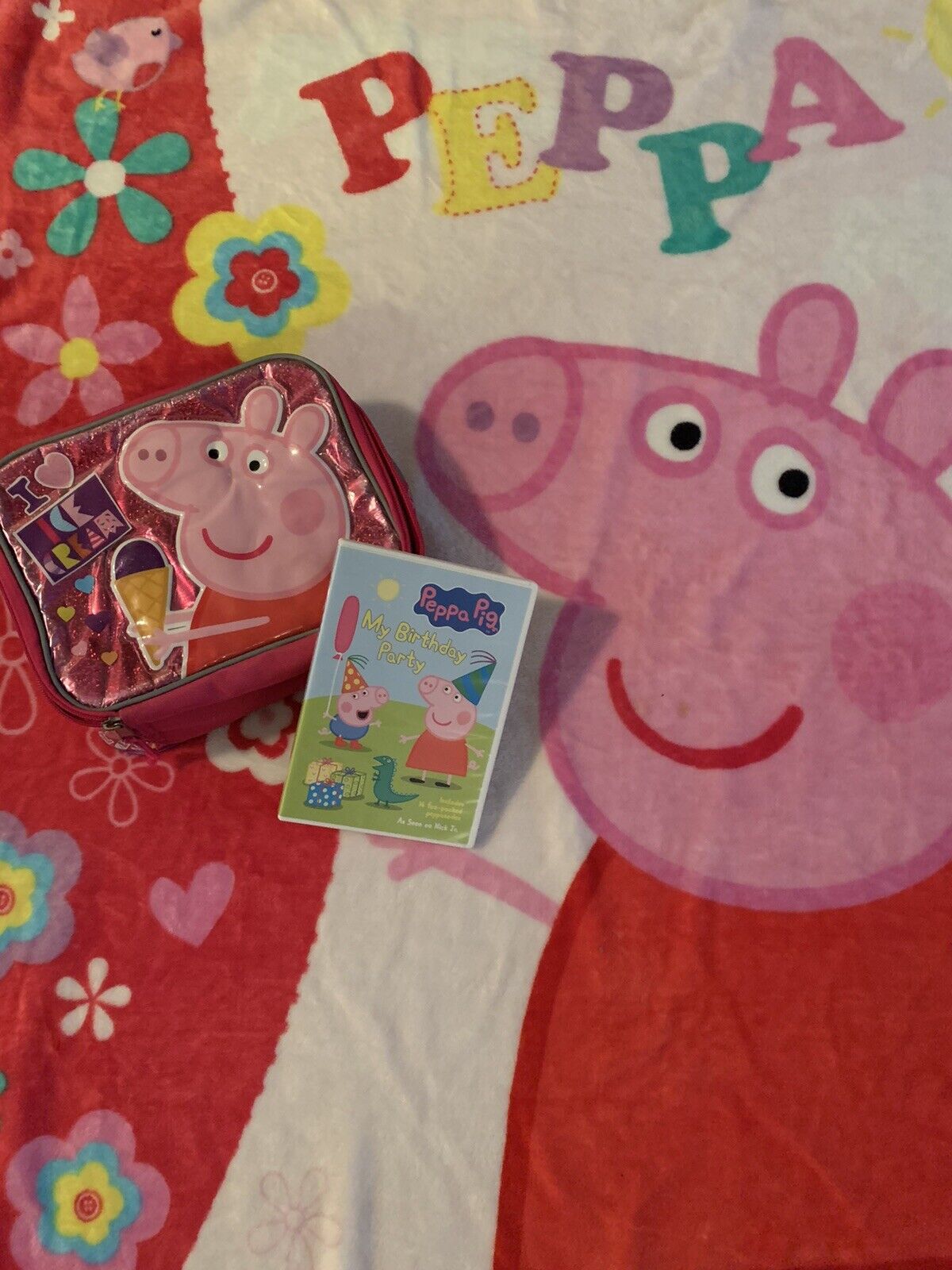 Peppa Pig Throw Blanket Kids Soft Fleece Sleepy Time Purple 45 X 50 Inches For Sale Online EBay