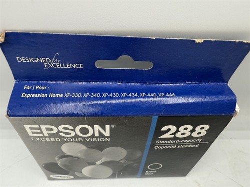 SEALED GENUINE EPSON 288 STANDARD BLACK OEM INK CARTRIDGE - Picture 2 of 4