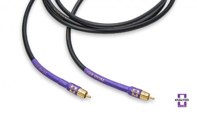 Analysis Plus Sub Oval Single RCA Subwoofer Interconnect Cable 3 meter