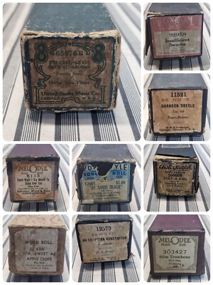 Vintage Player Piano Word/Music Roll ''Choose Title''