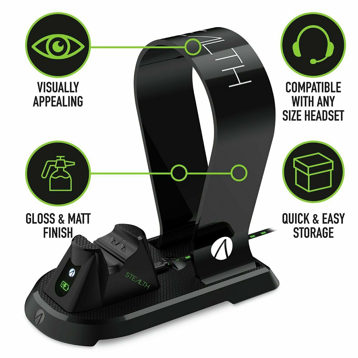 STEALTH SXC60 Xbox One Charging Station Charger with Headset Stand